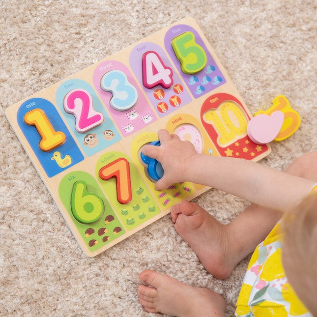 Let's Count to 10 Puzzle - Early Learning Toys for Babies - Fat Brain Toys