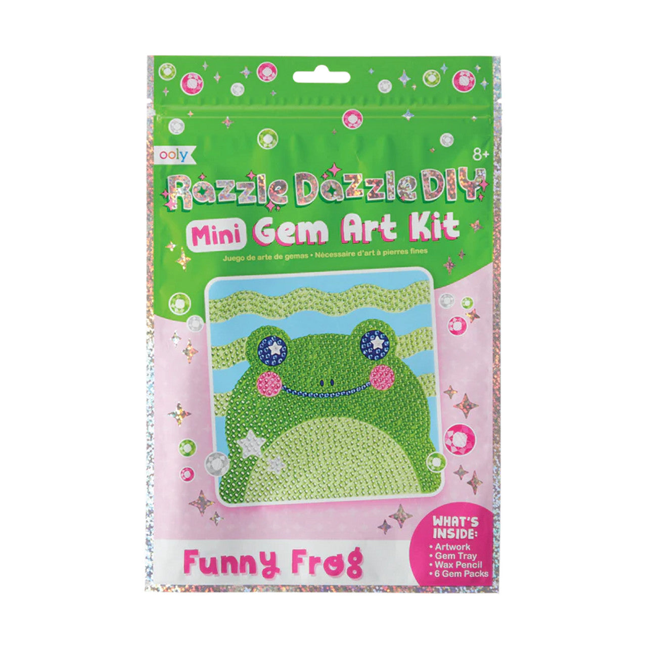 OOLY Razzle Dazzle DIY Mini Gem Art Kit Funny Frog