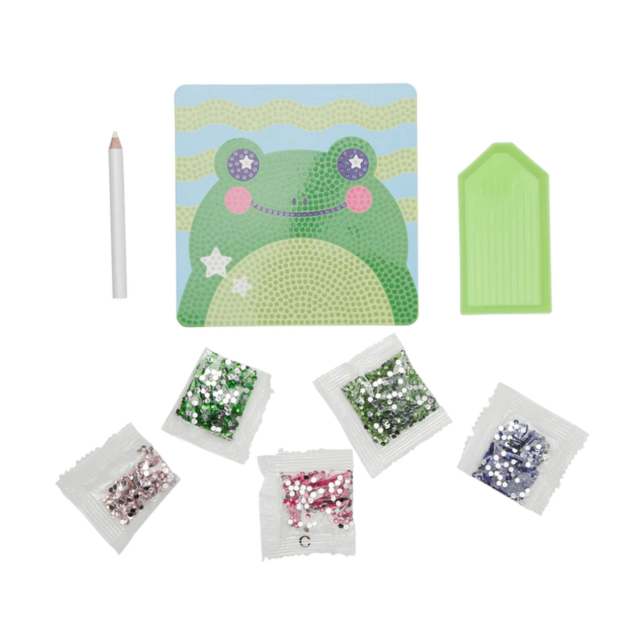 OOLY Razzle Dazzle DIY Mini Gem Art Kit Funny Frog