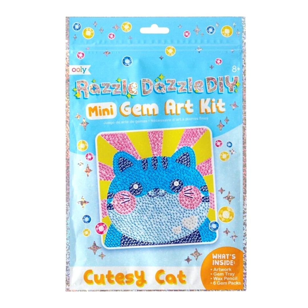 Ooly Razzle Dazzle D.I.Y. MINI Gem ART KIT - Cutesy CAT (Other) 