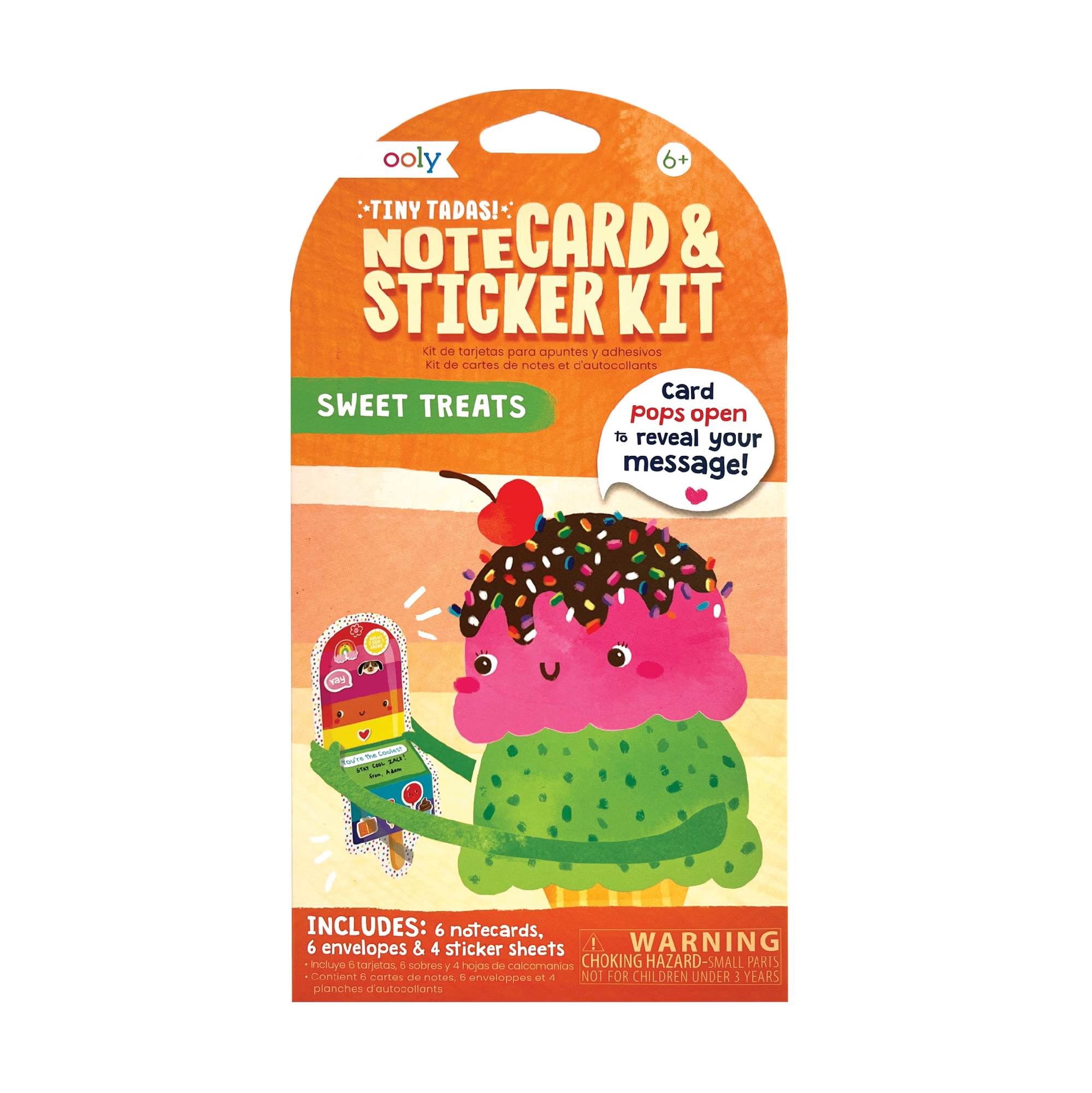 Ooly Notecard and Sticker Kit - Sweet Treats