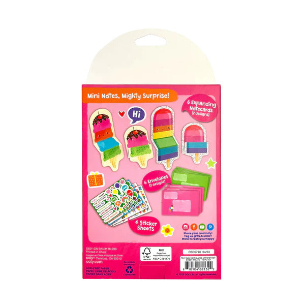 Ooly Notecard and Sticker Kit - Sweet Treats