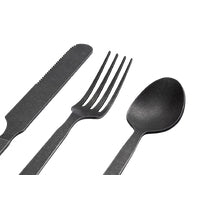 Barebones Flatware, Minimalist Modern Outdoor Utensils Polished, 2PK