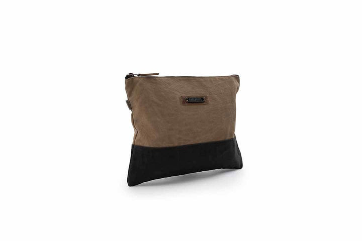 Neelum Large zipper Pouch (Khaki)