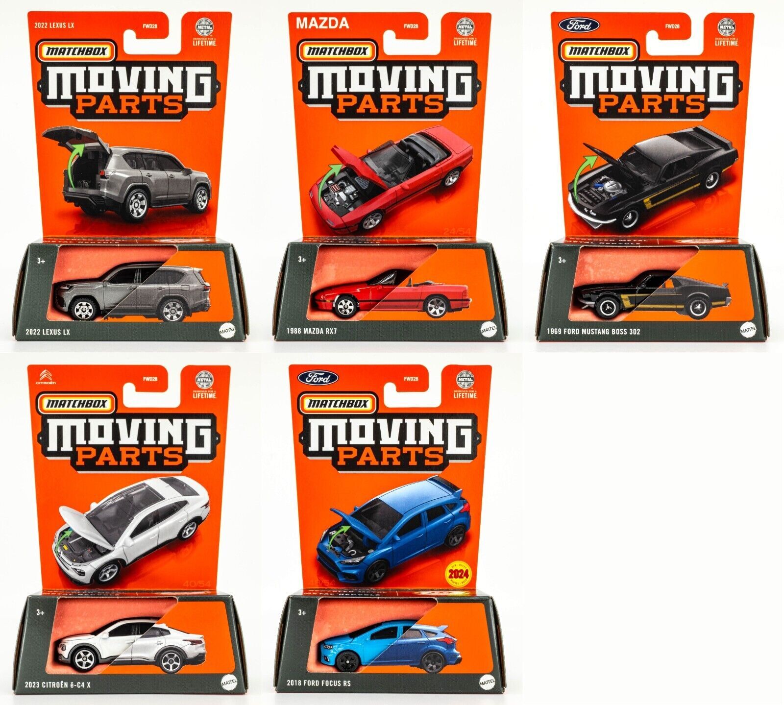 Matchbox Basic car Moving Parts