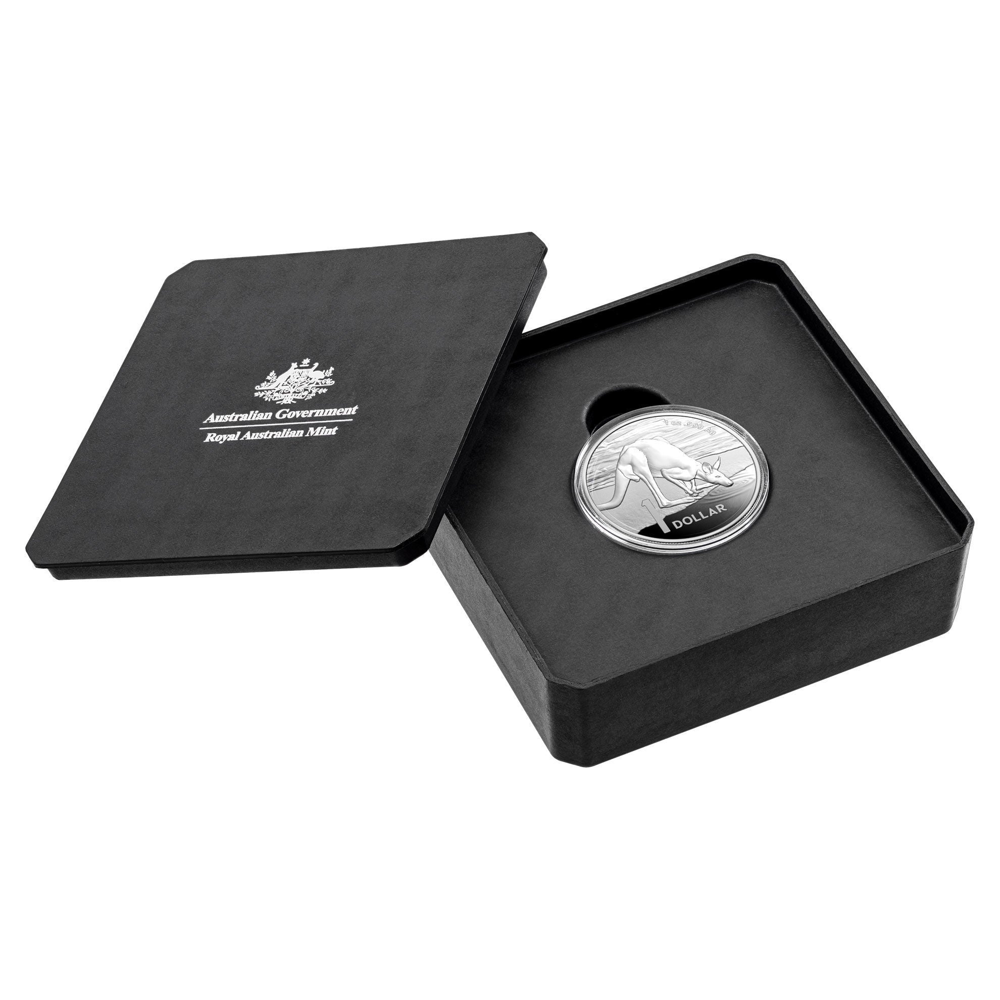 COIN 2024 $1  1OZ FINE SILVER PROOF  COIN - kANGAROO SERIES