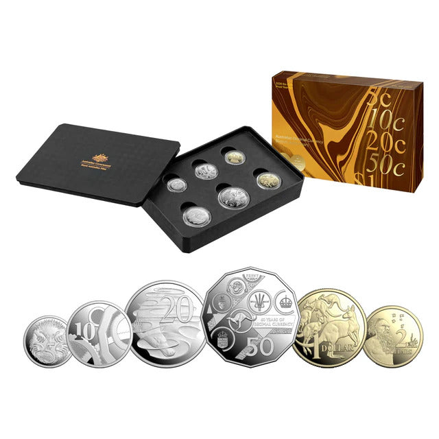 2026 AlBr CuNi Cu Proof Six Coin Year Set - Decimal Currency 60th Anniversary