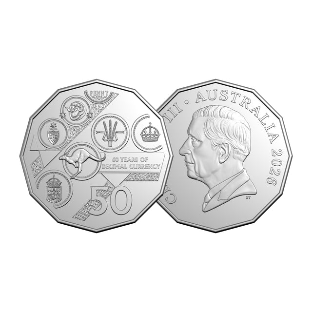 2026 Uncirculated Six-Coin Year Set - Decimal Currency 60th Anniversary