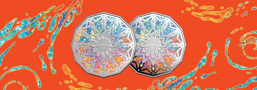 2026 50 Coloured Uncirculated Coin - Christmas Decoration