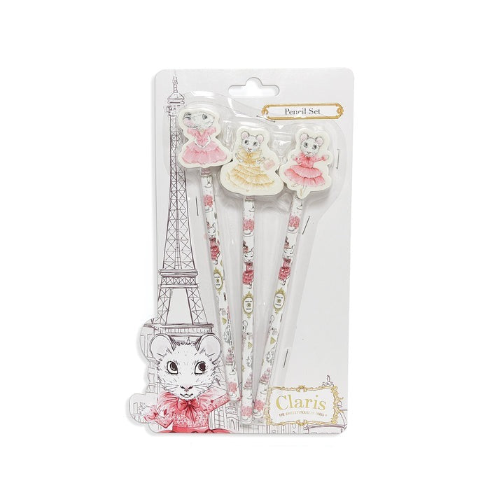 Claris Pencil set with Eraser Topper