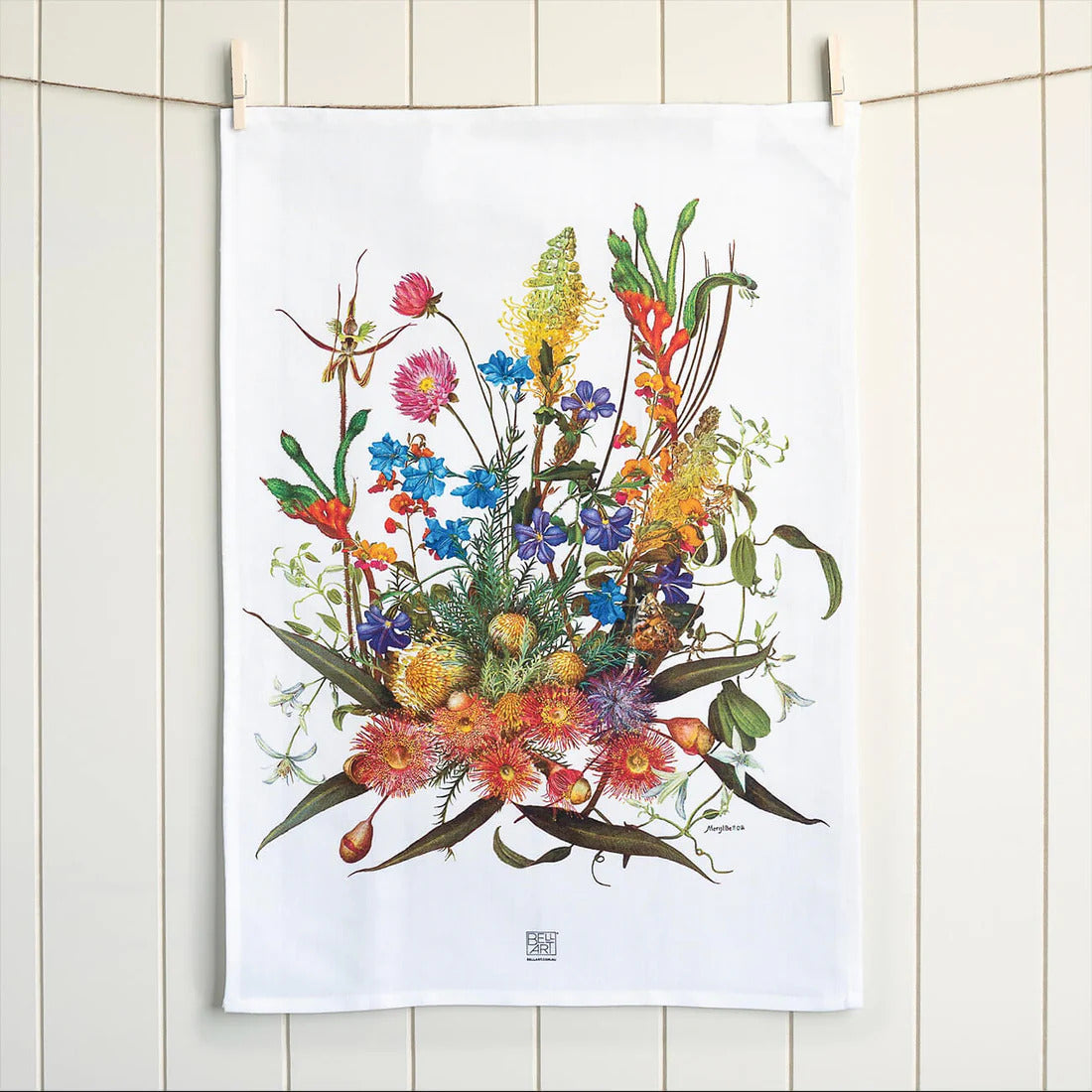 BELL ART TEA TOWEL MR TOWAZA'S BREAD BOARD 