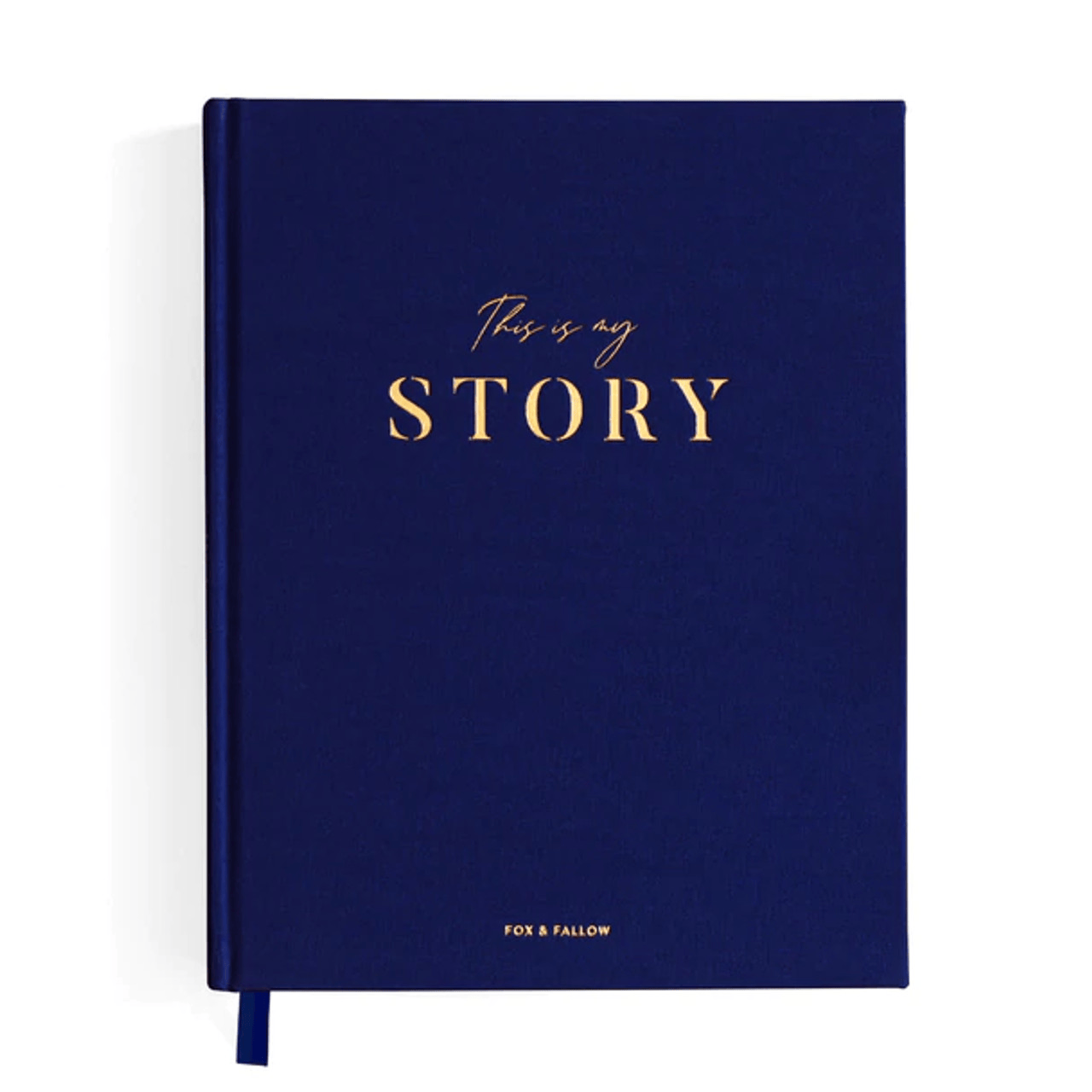 Fox & Fallow This Is My Story Memoir Journal Navy