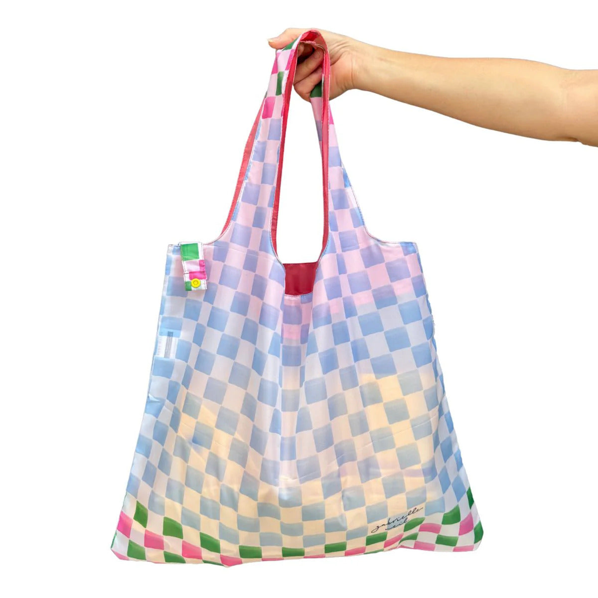 Ruby Olive Reusable Shopping Bag - Check Mate