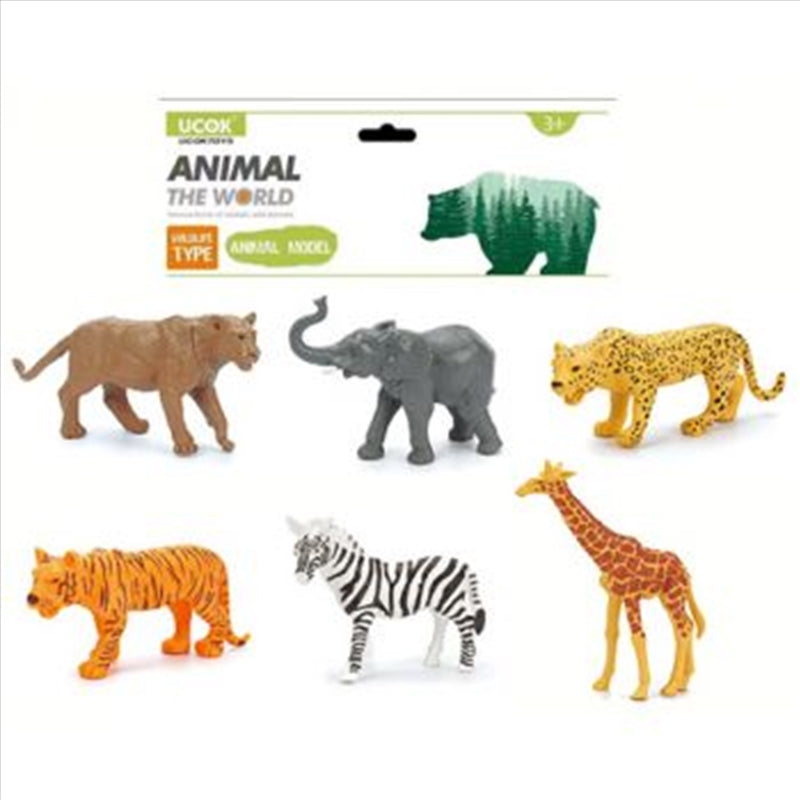 Jungle Animals in a Bag 6pc
