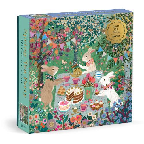 SPRING TEA PARTY FOIIL PUZZLE 500PC